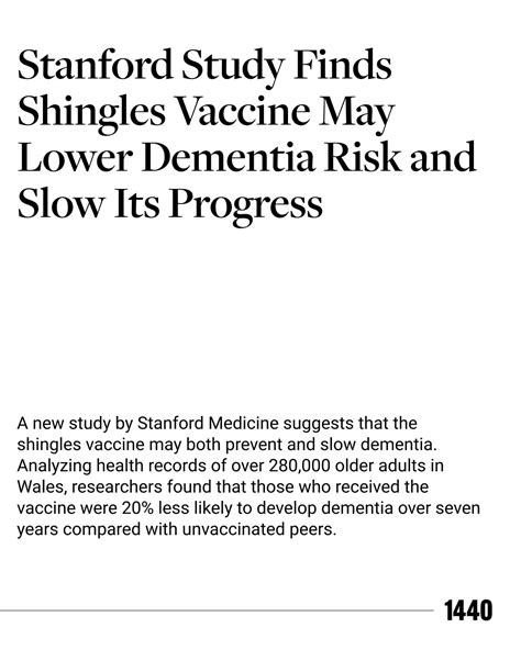 1440 - A new study by Stanford Medicine suggests that the shingles ...
