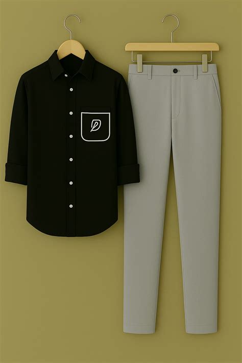 Mens corean pocket shirt pant combo – Blackship.in