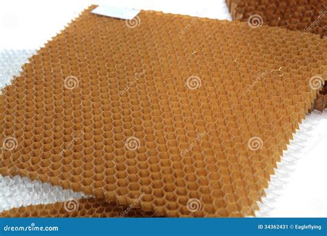 Honeycomb Structure for Aerospace Industry Stock Image - Image of ...