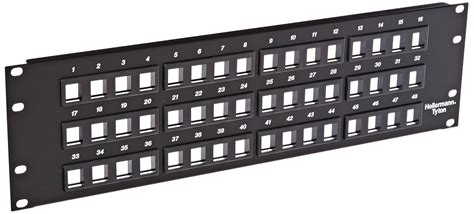 Hellermann Tyton P108-48-MOD Modular Patch Panel 48 Port, 3U, Steel ...