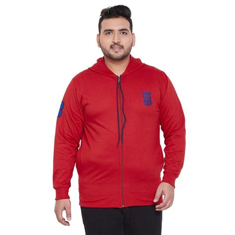 Men Plus Size Gale-R Solid Zipper Sweatshirt – bigbanana