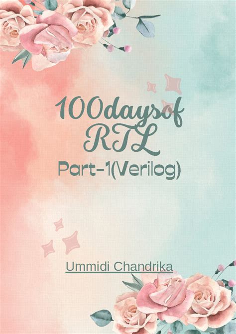 100 Days of RTL (Part-1) - Day-wise RTL Code Overview - Studocu