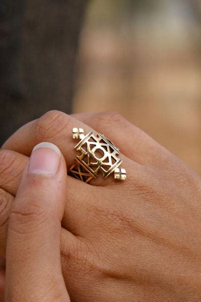Axum Ring | Brass Jewelry | Adjustable Ring|Crystal heal – Crystal Heal