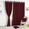 Buy Story@Home Blackout Window Curtains 5 Feet Set of 2 | Plain Print ...