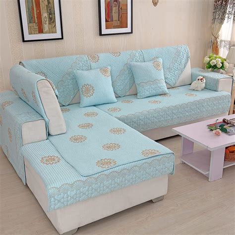 Vctops Reversible Embroidered Cotton Sofa Couch Cover - India | Ubuy
