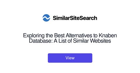 Exploring the Best Alternatives to Knaben Database: A List of Sim ...