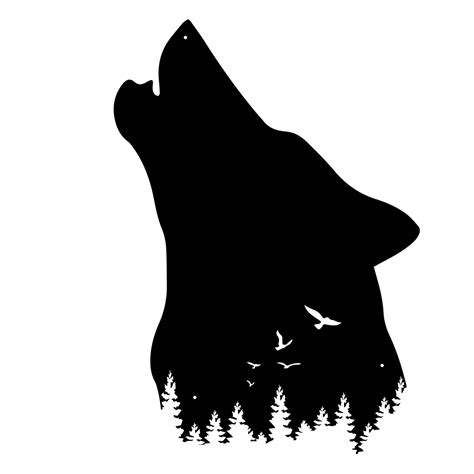 Howling wolf svg mountain wolf svg wolf scene svg wolf etsy – Artofit