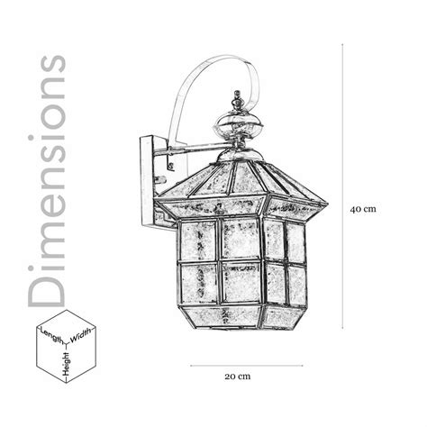 CALSADA Classic Chrome Finish Brass & Glass Lantern Wall Light – KAPOOR ...