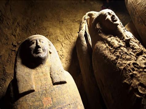 13 coffins, believed to contain 2500 years old mummies, unearthed in ...