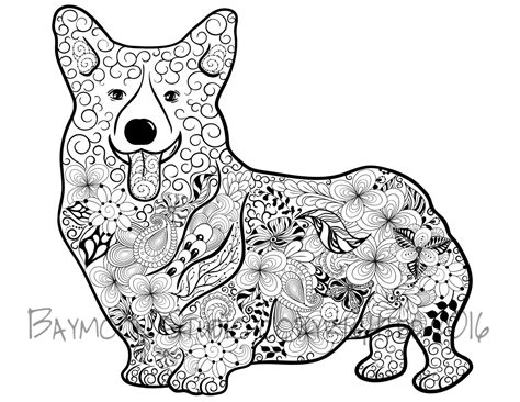 Corgi Coloring Pages at GetDrawings | Free download