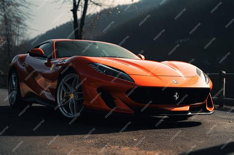 Premium AI Image | Ferrari 812 Superfast Sports car Supercar Sportcar Sleek sport car ...
