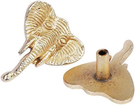 Two Moustaches Pineapple Design Cabinet/Wardrobe Knobs (Golden finish ...