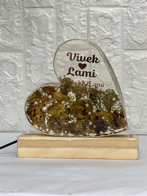 Customized Heart-Shaped Resin Keepsake – ClassyArtZ.com