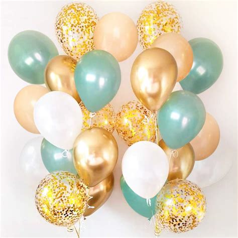 Sweet Baby Co Sage Green Balloons 50 Pack With Light | Desertcart INDIA
