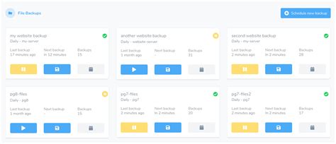 Automatic Server & Database backups - Weap.io