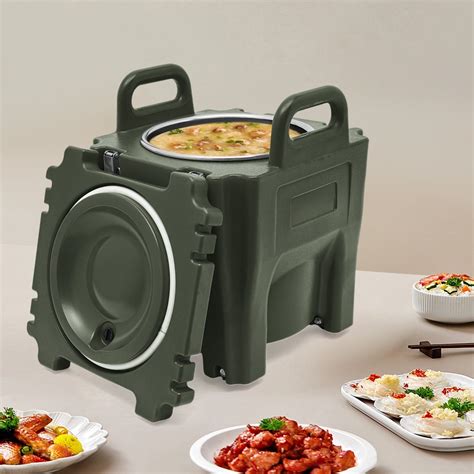 Fichiouy 21.13Qt Food Warmers Insulated Food Carrier with Stainless ...