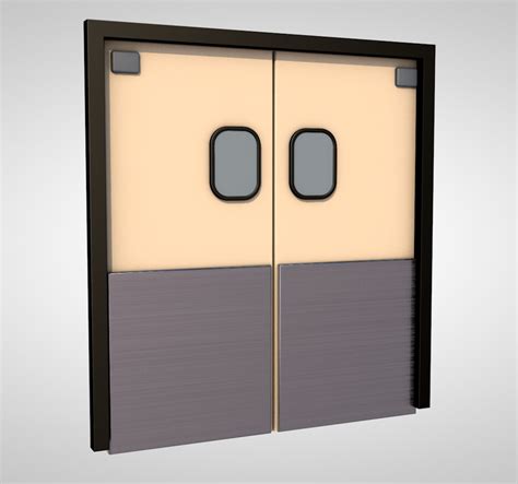 3D Commercial Kitchen Door Model - TurboSquid 1386439
