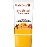 WishCare Invisible Gel Sunscreen SPF 50+ PA++++ - Ultra Light Weight ...
