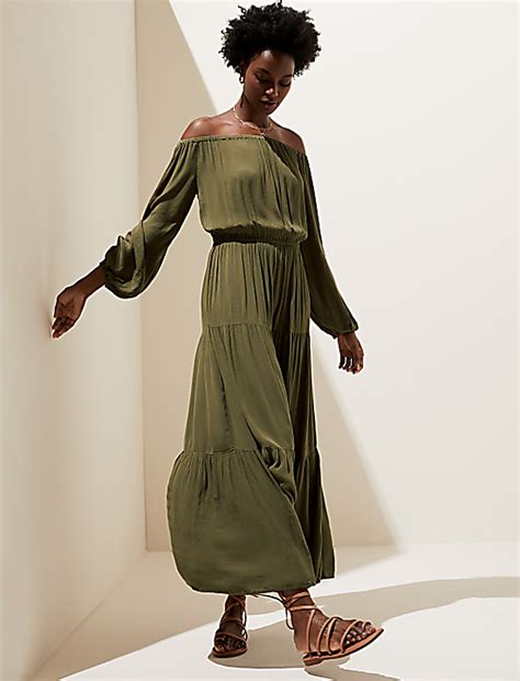 Buy Bardot Maxi Tiered Beach Dress at Marks & Spencer