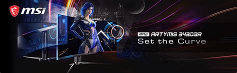 MSI MPG ARTYMIS 343CQR Curved Gaming Monitor - 34 Inch, 21:9 UWQHD ...