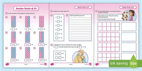 👉 KS2 Maths Number Bonds of 10 Worksheet (teacher made)