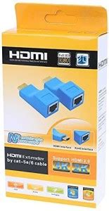 TERABYTE HDMI Adapter 0.05 m HDMI Extender by Ethernet LAN Cable TX/RX ...