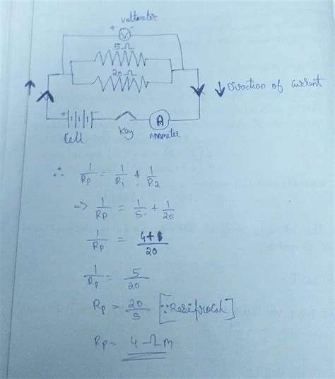 (24)A 5 ohm resistor is connected in parallel with a 20 ohm resistor ...