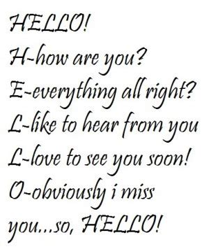Quotes About Saying Hello. QuotesGram