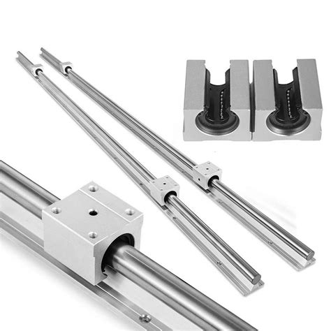 Buy INTSUPERMAI Aluminum Cylindrical Guide Linear Slide Rail Supported ...