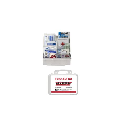 DiVal Class A 25 Person First Aid Kit, ANSI 2021, Plastic | DiVal ...