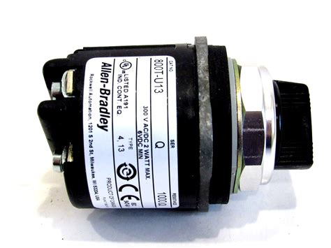 ALLEN BRADLEY 800T-U13 POTENTIOMETER SERIES Q 800TU13 NEW, SURPLUS - SB ...