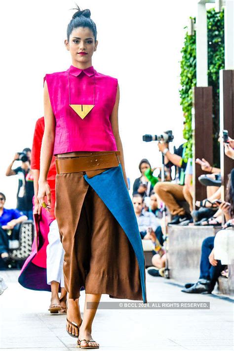 A model walks the ramp for designer Payal Khandwala on Day 4 of the ...