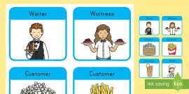 Food Production Factory Role Play Badges (teacher made)