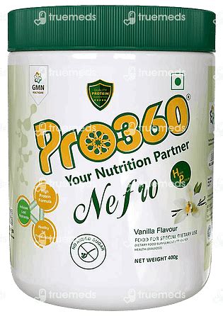 Pro 360 Nephro High Protien Vanilla Powder 400 Gm - Uses, Side Effects ...