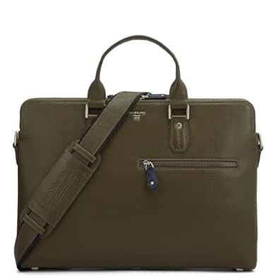Da Milano Leather Laptop Bag for Men & for Women - Fits Upto 16" Laptop ...