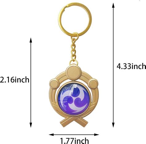 Buy Genshin इम्पैक्ट Inazuma और Snezhnaya Vision Keychain, गेम कैरेक्टर ...