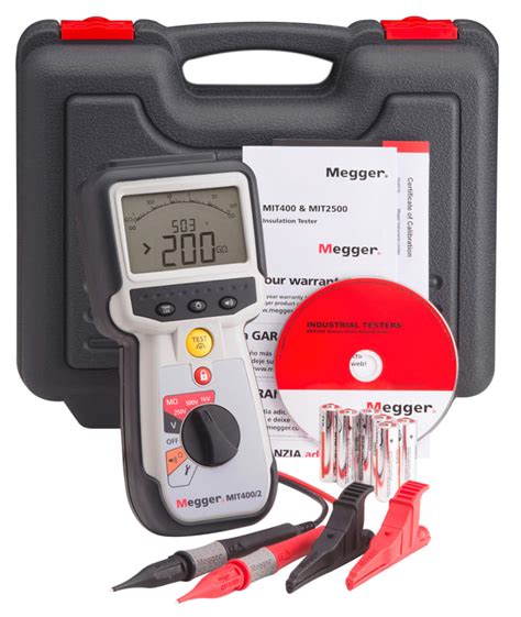 1004-731 Megger | Megger MIT400 2 Insulation Tester, 10V Min, 1000V Max ...