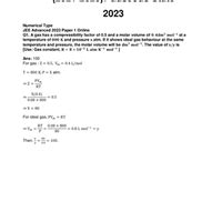 JEE Advanced Previous Year Questions (2021 - 2024): Gaseous State ...