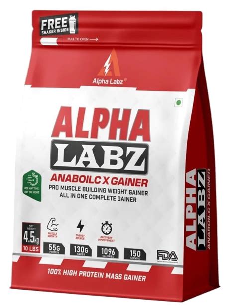Alpha Labz Anabolic X Gainer 4.5kg (10 lbs) | High Protein Muscle Mass ...