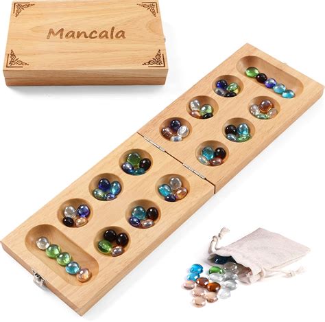 Amazon.com: Ceebyfa Mancala Board Game for Kids, Adults & Family ...
