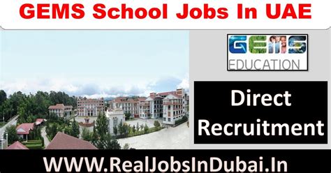 Teaching Jobs In Dubai | GEMS School Dubai Vacancies