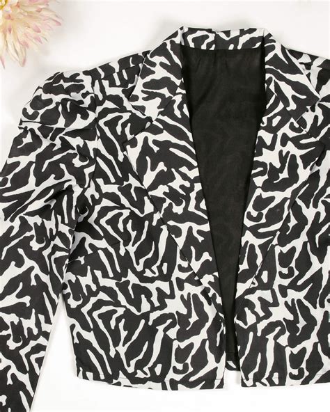 Zebra Printed Puff Sleeve Jacket – Fabcurate