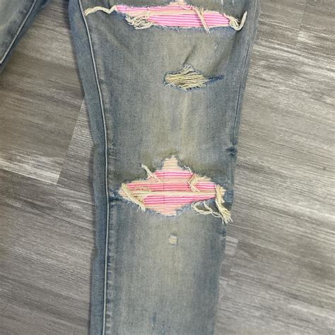 Amiri size 40 Mx1 pink leather patch - Depop