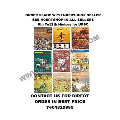 ALL NCERT HISTORY BOOKS FOR Class - 6 TO 12 (ENGLISH MEDIUM) IN COMBO ...