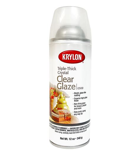 Krylon® Triple Thick Crystal Clear Glaze 11 oz. Aerosol Spray (Pkg/3 ...