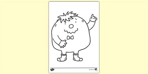 Mr Whoops A Daisy Colouring | Colouring Sheets - Twinkl