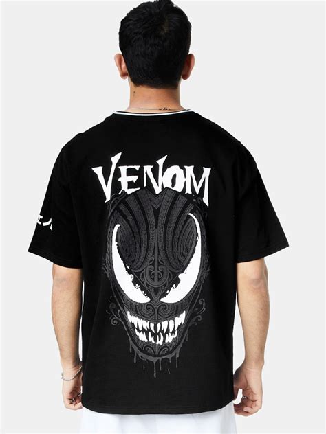 The souled store Marvel: Venom Black Oversized T-Shirts - Price History