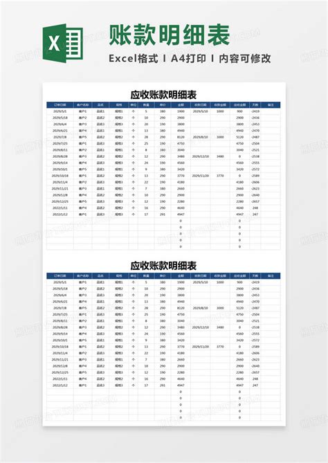 应收账款账龄分析表输入数据自动计算百分比Excel表格模板报表 - office模板中心