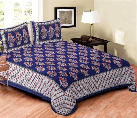 Cotton Printed Bed Sheets - Jaipuri Designer Bedspread Manufacturer ...