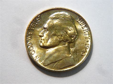 1943-P Silver Jefferson Nickel with nearly Full Steps - For Sale, Buy ...